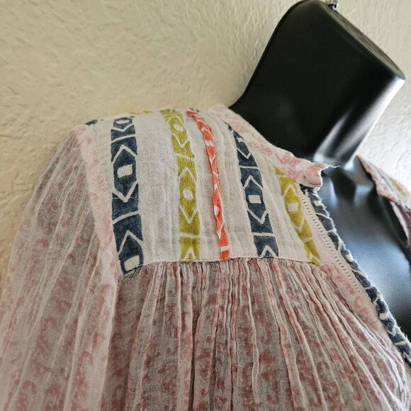 Roberta Roller Rabbit Cover-Up Tunic with Tassels - Picture 3 of 8